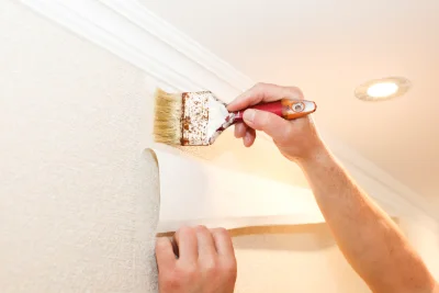 Pose de papier peint à Dournon — revêtements muraux et toiles de verre